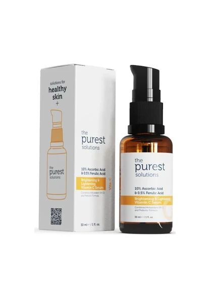 The Purest Solutions %10 Ascorbic Acid & Ferulic Acid %0.5 Aydınlatıcı Vita-C Yüz Serumu 30 ml - 2