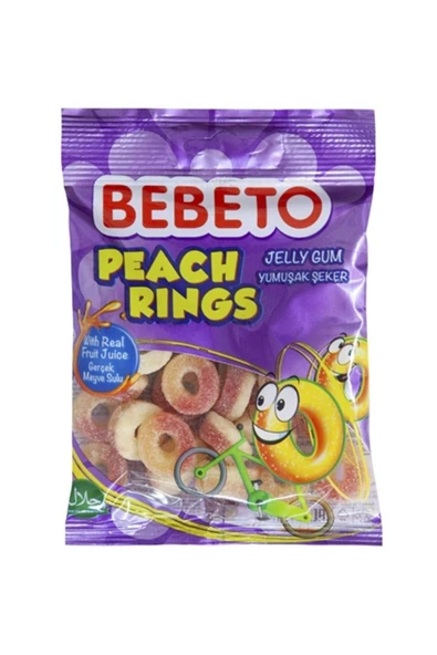 BEBETO Şeftali Halkası Şekerleme 80 gr