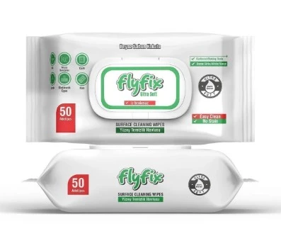 Flyfix Easy Clean Beyaz Sabun Katkılı Yüzey Temizlik Havlusu 50 Yaprak