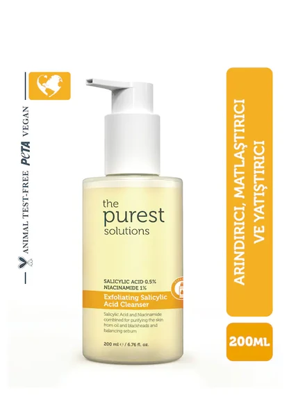 The Purest Solutions Exfoliating Salicylic Acid Cleanser 0,5 % Salicylic Acid 1% Niacinamide