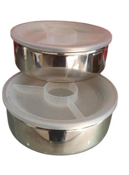 Master MTR-YT2000 3lü Çelik Yemek Termosu Sefer Tası Yemek Taşıma Kabı 2 Litre - 4