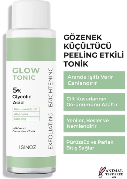 Sinoz Glow Tonik 5% Glycolic Acid 200 ml