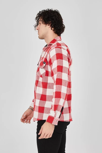 Erkek Oduncu Gömlek - Pembe - 2