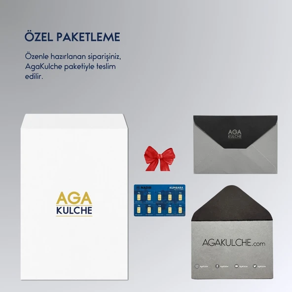 AgaKulche Kumbara 10 x 1 gr 995 24 Ayar Nadir Külçe Altın - 4