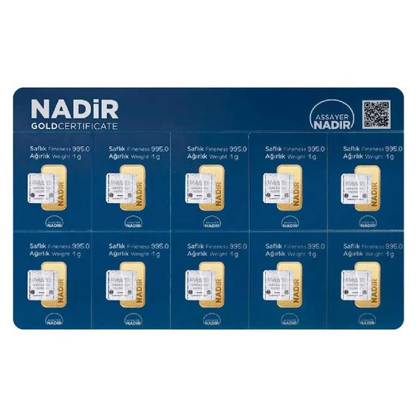 AgaKulche Kumbara 10 x 1 gr 995 24 Ayar Nadir Külçe Altın - 2