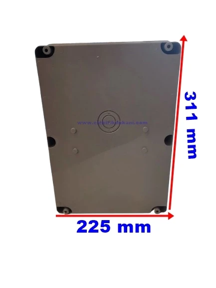 MUTLUSAN 225x311x132 Kombinasyon Kutusu Termoplastik Gri IP65 (Boş) - 4