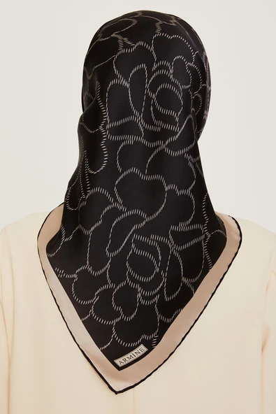 Armine E24KA9222D0281 Dj Saf İpek Eşarp 9222D (T) - Resim 4