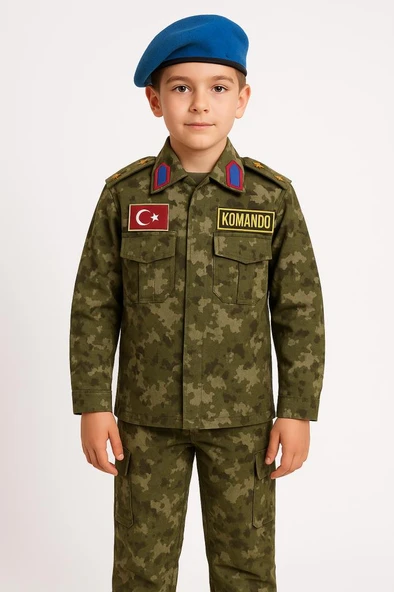 Single Sword Çocuk Asker Kıyafeti - 9