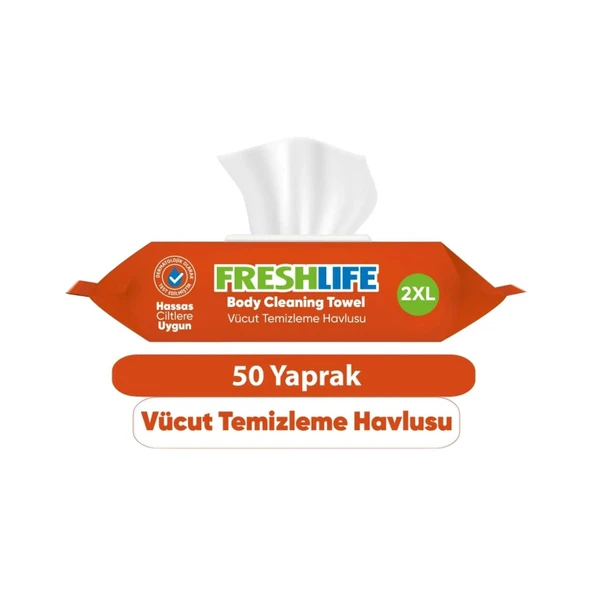 Freshlife Vücut Temizleme Havlusu 50 Yaprak