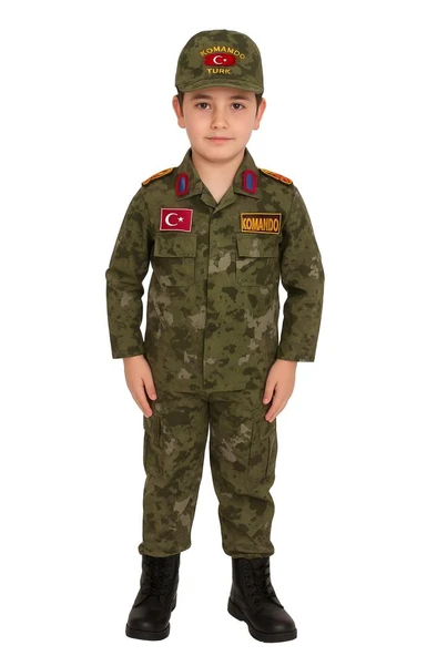 Single Sword Çocuk Asker Kıyafeti - 7