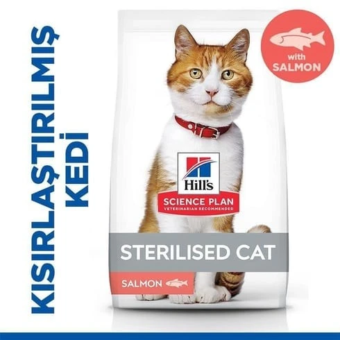 Hill's Somonlu Kısırlaştırılmış Kedi Maması 15 Kg - 1