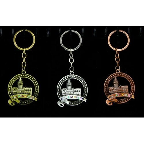 Metal Galata Kulesi Anahtarlık Model 3 ürün görseli