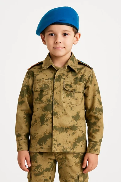 Single Sword Çocuk Asker Kıyafeti - 5