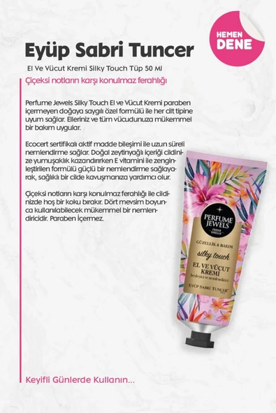 Eyüp Sabri Tuncer Pj El Ve Vücut Kremi Sılky Touch 50 Ml Tüp - 2