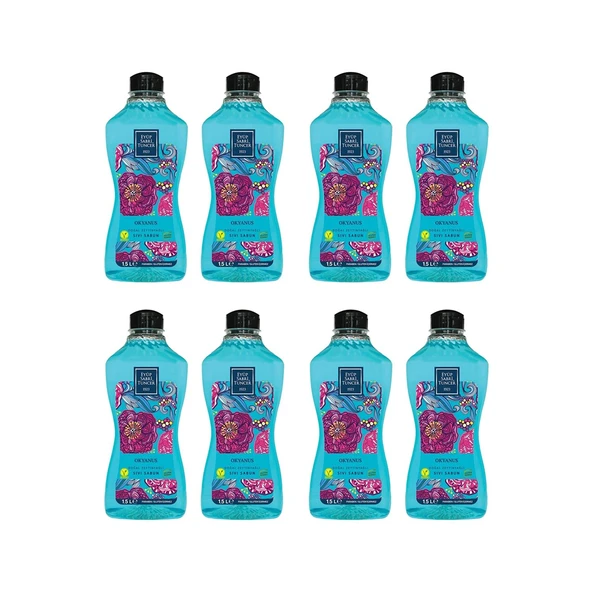 Eyüp Sabri Tuncer Doğal Zeytinyağlı Sıvı Sabun Okyanus 1500 ML x 8 ürün görseli