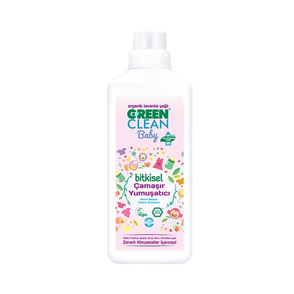 Green Clean Baby Bitkisel Çamaşır Yumuşatıcı Lavanta Yağlı 1000 ml