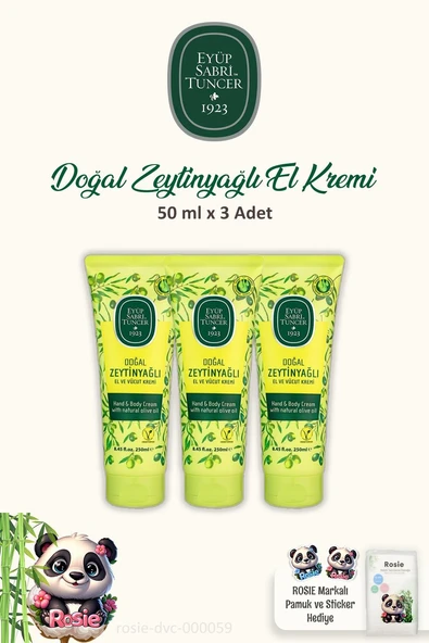 Eyüp Sabri Tuncer Doğal Zeytinyağlı El Ve Vücut Kremi 50 ML