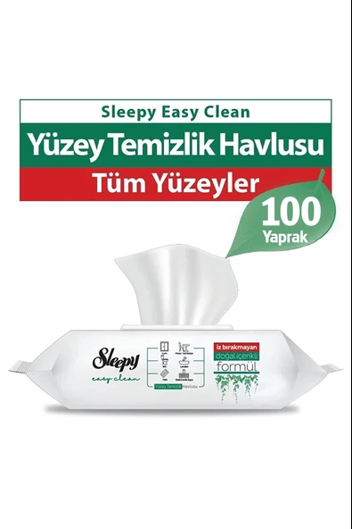 Sleepy Yüzey Temizlik Havlusu 100' lü