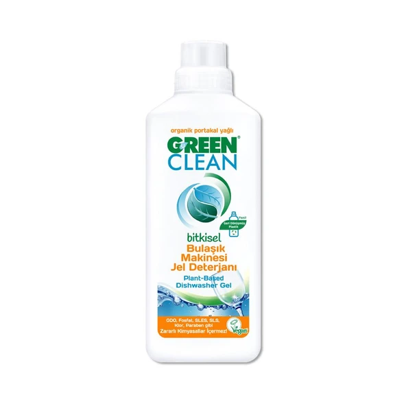 U Green Clean Organik Bitkisel 1000 ml Bulaşık Jel Deterjanı