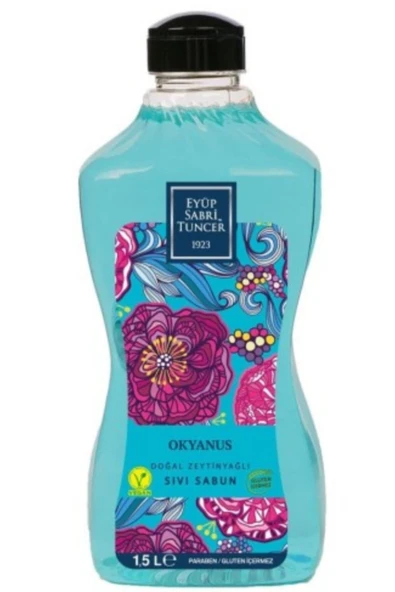 Eyüp Sabri Tuncer Doğal Zeytinyağlı Sıvı Sabun Okyanus 1500 ML 8 Adet - Resim 2