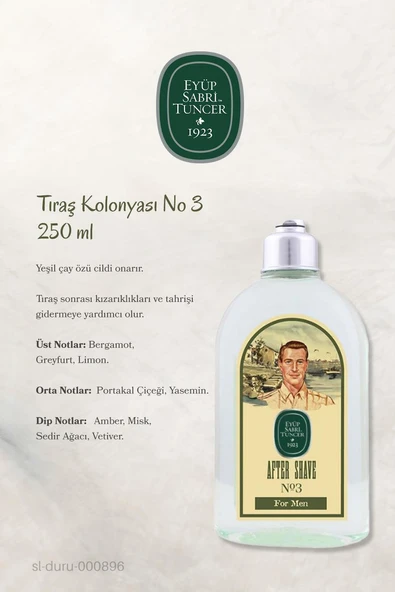 Eyüp Sabri Tuncer Tıraş Kolonyası No 3 - Resim 3