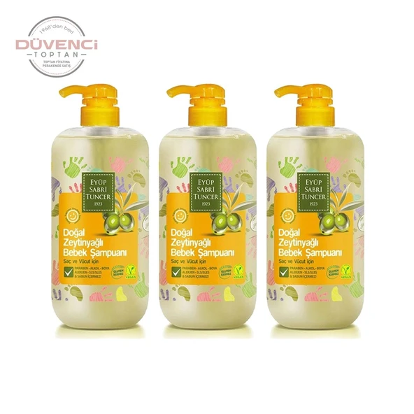 Eyüp Sabri Tuncer Bebek Şampuanı 600 ml x 3 - Resim 2