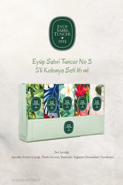 3 Adet Eyüp Sabri Tuncer 5'li Kolonya Set No 3 ve ROSIE Temizleme Pamuğu 60'lı - 3