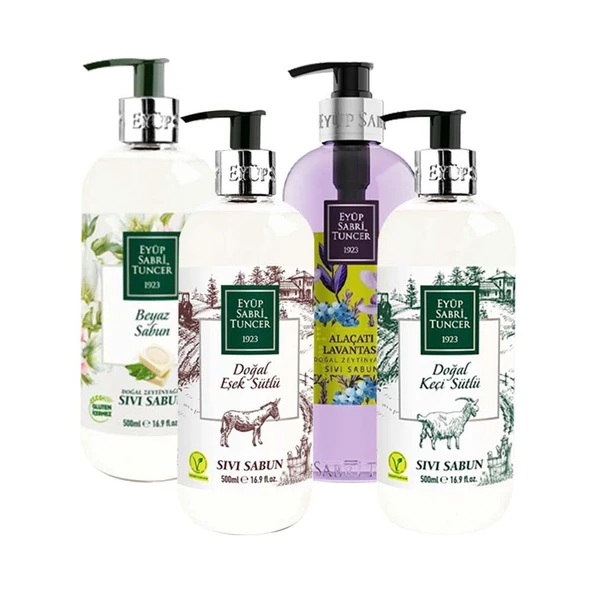 Eyüp Sabri Tuncer Sıvı Sabun 500 ml 4'lü Paket ürün görseli