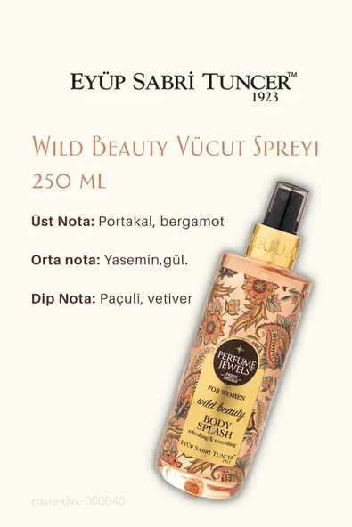 Eyüp Sabri Tuncer 3 Adet Pj Body Splash Wild Beauty 250 ml ve ROSIE Pamuk 60'lı - Resim 2