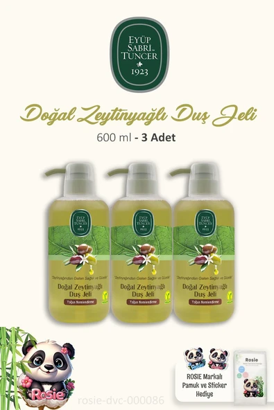 Eyüp Sabri Tuncer Doğal Zeytinyağlı Duş Jeli 600 ml ürün görseli