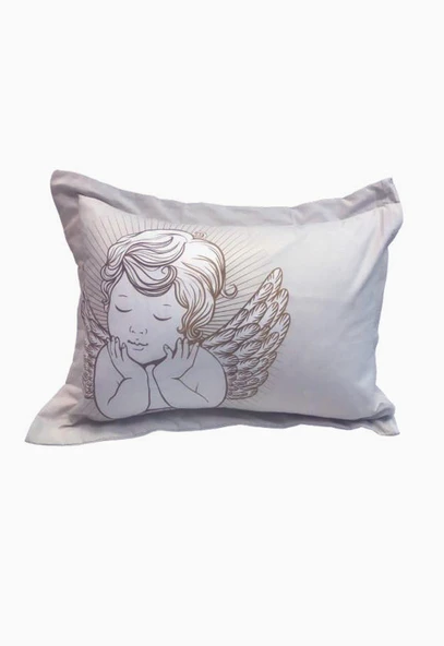 yastık kılıfı(volanlı-dekoratif melekli yastık kılıfı) - 2