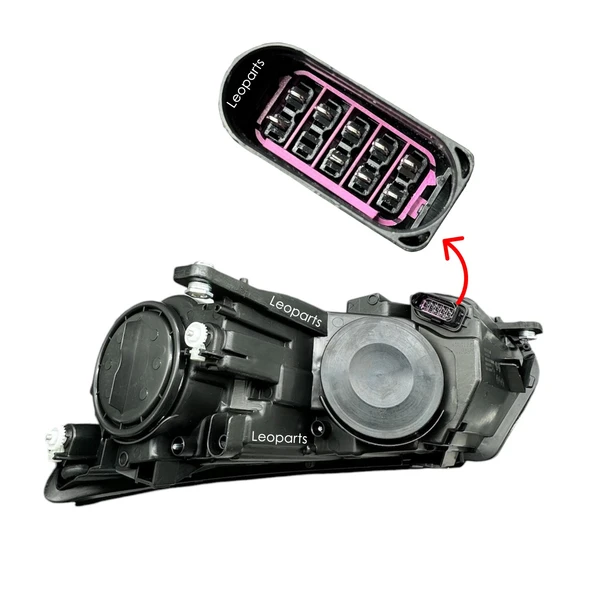 LEOPARTS Volkswagen Tiguan Far Lambası Sağ (Halojen) 2011-2014 5N1941006B - 2