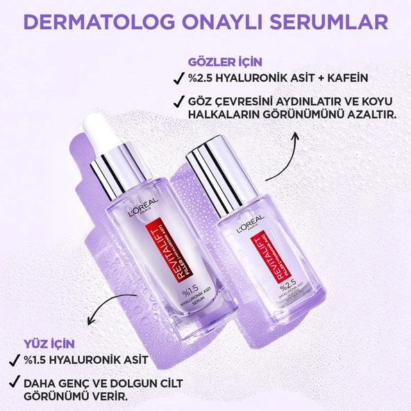 3 Adet Loreal Paris Revitalift Filler Göz Serumu 20 ml ve ROSIE - 4