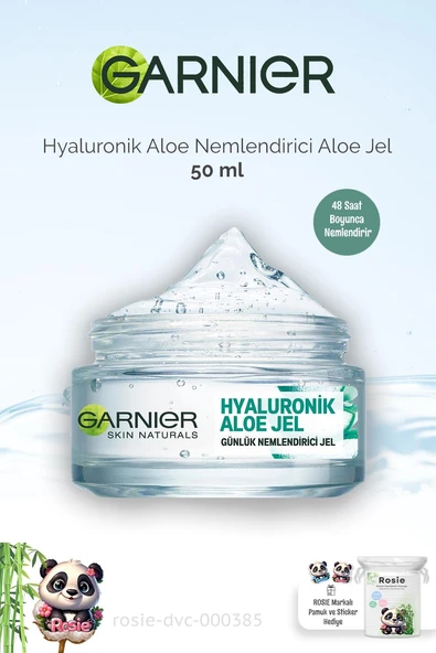 Garnier Günlük Nemlendirici Hyaluronik Aloe Jel 50 ml ve ROSIE