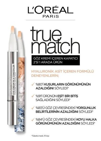 Loreal Paris Göz Kremi İçeren Kapatıcı Natural Beige 3-5N ve ROSIE - 2