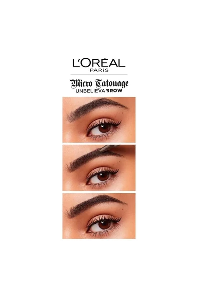 3 Adet Loreal Paris Micro Tatouage Kaş Kalemi 108 Dark Brunette ve ROSIE - 2