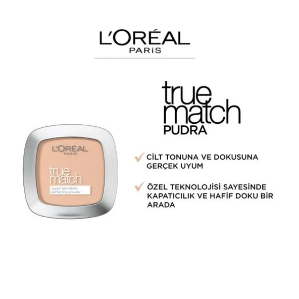 Loreal Paris 3 Adet  True Match Pudra 2.N Vanilla ve ROSIE - 2