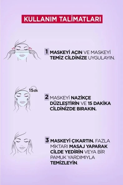 Loreal Paris 3 Adet Revitalift Filler Dolgunlaştırıcı Serum Maskesi 28 gr ve ROSIE - 5