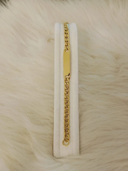 GOLD PLAKA BİLEKLİK 1 - 2