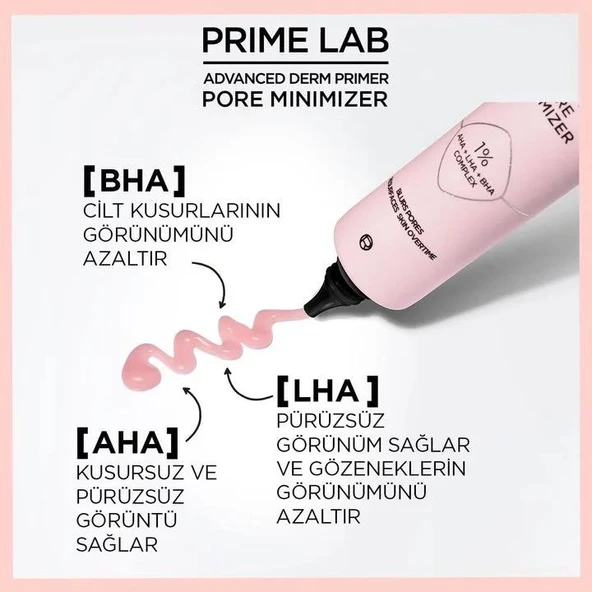 3 Adet Loreal Paris Prime Lab 24H Gözenek Küçültücü Makyaj Bazı ve ROSIE - 2