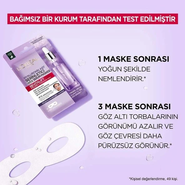 3 Adet Loreal Paris Revitalift Filler Dolgunlaştırıcı Göz Serum Maskesi 11 gr ve ROSIE - 3