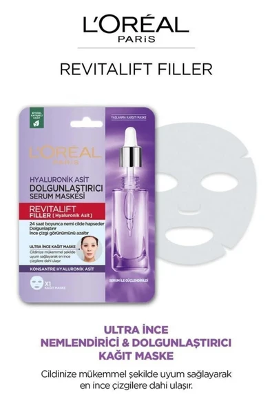 Loreal Paris 3 Adet Revitalift Filler Dolgunlaştırıcı Serum Maskesi 28 gr ve ROSIE - 3