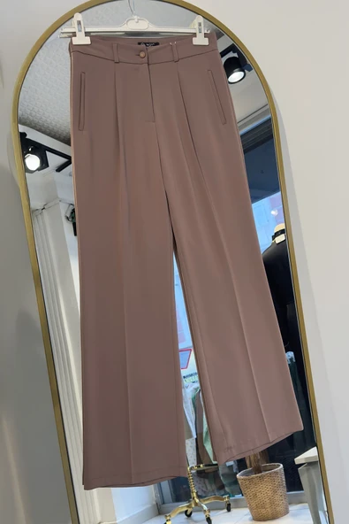 PNT001 PİLELİ KUMAŞ PANTOLON - 3