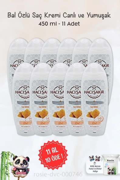 11 AL 10 ÖDE Hacı Şakir Bal Saç Kremi Canlı Ve Yumuşak Saçlar 450 ml ve ROSIE ürün görseli
