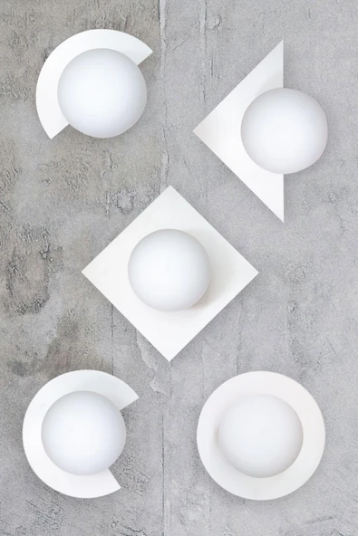 D-light Kesik Aplik Beyaz - 3