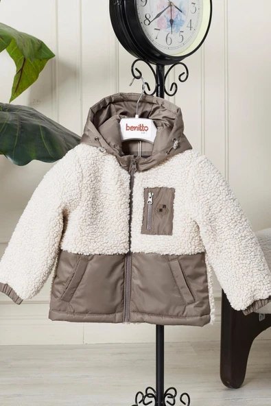 Peluş Bebek Çocuk Mevsimlik Mont 51309 - 9