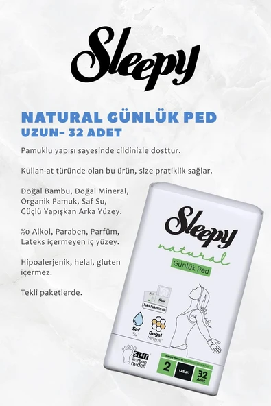 Sleepy Natural Ultra Hassas Hijyenik Ped  3'lü, Sensitive Mendil Cep Boy 25' li ve ROSIE - Resim 2
