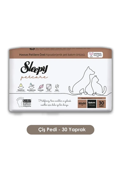 Sleepy 6 Adet Petcare Evcil Hayvan Islak Havlusu 60'lı, Bakım Örtüsü 30'lu ve ROSIE - Resim 4