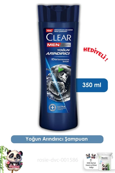 Clear Men Yoğun Arındırıcı Kepeğe Karşı Şampuan 350 ml ve ROSIE ürün görseli