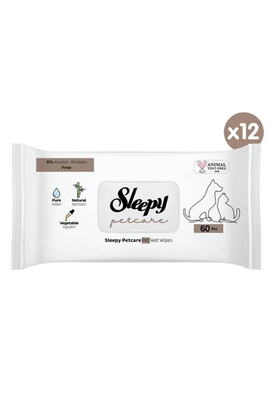 Petcare Evcil Hayvan Islak Havlusu 12x60 Yaprak - Resim 2